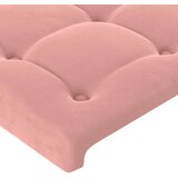  Okvir za krevet s uzglavljem ružičasti 90x190 cm baršunasti | shoptok.hr