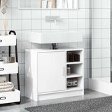 Ormarić za umivaonik bijeli 63 x 29 x 55 cm konstruirano drvo | shoptok.hr