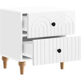  Noćni ormar 2 pcs Bijela visokog sjaja 43 x 34,5 x 48 cm | shoptok.hr