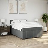  Okvir kreveta s oprugama i madrac svjetlosivi 160x200cm tkanina | shoptok.hr