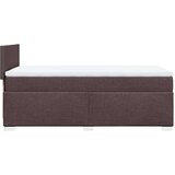 vidaXL Krevet s oprugama i madracem tamnosmeđi 80x200 cm od tkanine | shoptok.hr