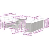  Set vrtnih sofa od 11 dijelova s jastučićima crni poli ratan akacija | shoptok.hr