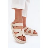 Boto Women's Rubber Slippers With Strap Beige Tavirae | shoptok.hr