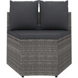 6-dijelni set vrtnih sofa od poliratana s jastucima sivi | shoptok.hr