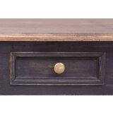 vidaXL Pisalna miza s 3 predali 117x57x75 cm trden mahagonij | Shoptok.si