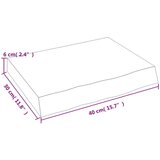  Polica 40x30x(2-6) cm neobrađena masivna hrastovina | shoptok.hr