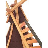  Drvena vrtna vjetrenjača, rotirajuća, ukrasna 130 cm | shoptok.hr