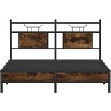  Posteljni okvir brez vzmetnice hrast 137x190 cm inženirski les, (21791685) | Shoptok.si