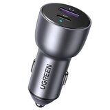 Ugreen avtopolnilec USB + USB-C PD 36W siv - 60980 Cene
