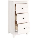  Komoda bela 40x35x80 cm trdna borovina, (20600648) | Shoptok.si