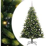  Umjetno rasklopivo božićno drvce 150 LED-a Zelena 150 cm | shoptok.hr