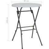  Sklopivi barski stol bijeli 80 x 110 cm HDPE | Eponuda.com
