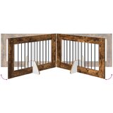  Vrata za pse s postoljem 4 pcs Dimljeni hrast 100 x 60 cm | Eponuda.ba