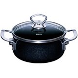 RIESS Kozica s pokrovom Black Magic 16cm / 1l / dva ročaja / emajl, (5000198697) Cene