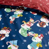 Catherine Lansfield Rdeča/modra enojna otroška posteljnina 135x200 cm Christmas Elves – | Shoptok.si
