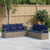  Set sofe 7 kom. Siva i tamnoplava 120 x 62 x 69 cm | Shoptok.si