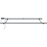 vidaXL Ročna Retraktibilna Tenda z LED Rdeča in Bela Črta 350x250 cm | Shoptok.si