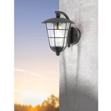 Eglo pulfero spoljna zidna lampa/1, e27, čelik/crna | Eponuda.com