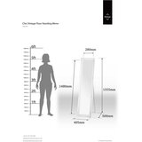 Premier Housewares Stojeće ogledalo s okvirom od masivnog drveta 40x160 cm Chic – | shoptok.hr