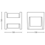 Philips arbour zidna spoljašnja svetiljka antracit 2x4.5W selv | Eponuda.com