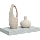  Plutajuća zidna polica siva boja betona 40 x 23 x 3,8 cm MDF | shoptok.hr