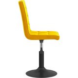 vidaXL Okretne blagovaonske stolice 4 kom boja senfa baršunaste | shoptok.hr
