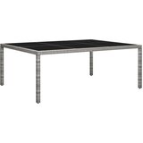 Poli Vrtni blagovaonski stol sivi 200 x 150 x 74 cm od poliratana | shoptok.hr