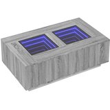  Stolić s beskonačnim LED svjetlima boja hrasta 116x69x40 cm | shoptok.hr