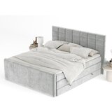 Maison de Rêve Svijetlo sivi boxspring krevet s prostorom za odlaganje 200x200 cm Ava – | shoptok.hr