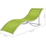 vidaXL zložljiv ležalnik 2 kosa zelen tekstil | Shoptok.si