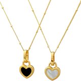 Ogrlica DH-39006 - Bijela / Crna / Zlatna KP39006 | shoptok.hr