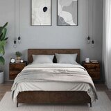 vidaXL Stenska nočna omarica 2 kosa dimljen hrast 40x31x39,5 cm | Shoptok.si