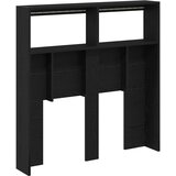 Ormarić za uzglavlje LED boja crni hrasta 100x17x102 cm | shoptok.hr