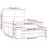  Boxspring - Krevet s oprugama i madracem ružičasti 140x190 cm baršunasti - Ružičasta 140 x 190 cm Gladak dizajn | shoptok.hr