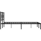  Metalni okvir za krevet s uzglavljem crni 183x213 cm | shoptok.hr