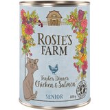 Rosie's Farm Senior 6 x 400 g - Senior: piščanec & losos | shoptok.hr