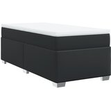  s oprugama i madracem crni 100x200 cm od umjetne kože | shoptok.hr