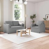SOFA 2 pcs Svijetlo siva Metal | shoptok.hr