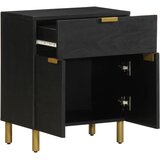 Maison Chic Nočna omarica - Nočna miza črna 50x33x60 cm Inženirski les, (21687207) Cene