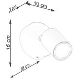  Stenska svetilka VERDO črna, (21347360) | Shoptok.si