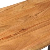 vidaXL klupa sa živim rubom 110 cm od masivnog drva bagrema i čelika | shoptok.hr