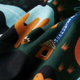 vidaXL Otroška pižama z dolgimi rokavi temno zelena 128 | Shoptok.si