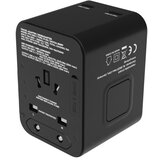 Univerzalni potovalni adapter za UK / US / EU / Kitajska, 2 x USB-C izhod in 1 x USB-A izhod | Shoptok.si