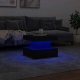  Stolić za kavu s LED svjetlima crni 50 x 50 x 40 cm | shoptok.hr