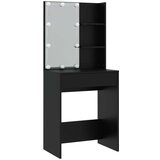  Set toaletnog stolića LED crni od konstruiranog drva | shoptok.hr