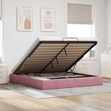 Maison Chic Otomanski Posteljni okvir - Dvoposteljna postelja - Zakonska postelja brez vzmetnice roza 180x200 cm žamet-J512, (21766754) | Shoptok.si