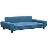vidaXL Krevet za pse plavi 100 x 54 x 33 cm baršunasti | shoptok.hr