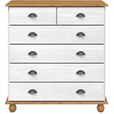  Komoda ASKIM Bijelo 91 x 40 x 95,5 cm Čvrsto borovo drvo | shoptok.hr