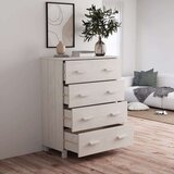 vidaXL Komoda bijela 79 x 40 x 103,5 cm od masivne borovine | shoptok.hr