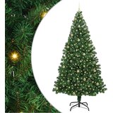 vidaXL Umjetno božićno drvce Zelena 240 cm PVC i Čelik i Plastika | shoptok.hr